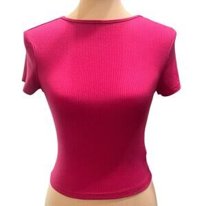 Women's Pink Cropped Shirt